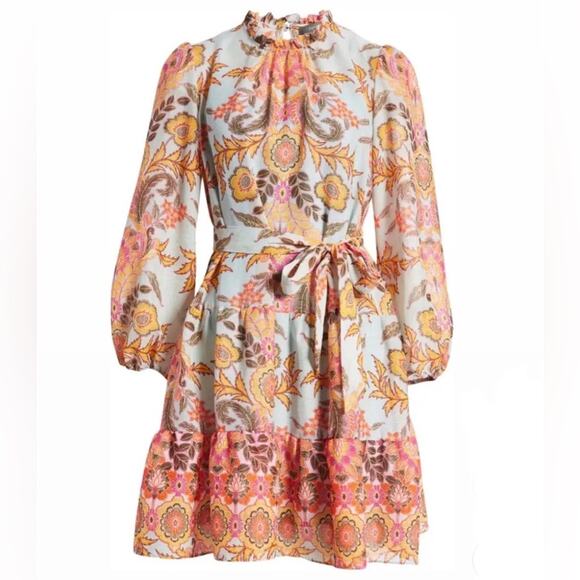 Julia Jordan Paisley Dress - Picture 1 of 8